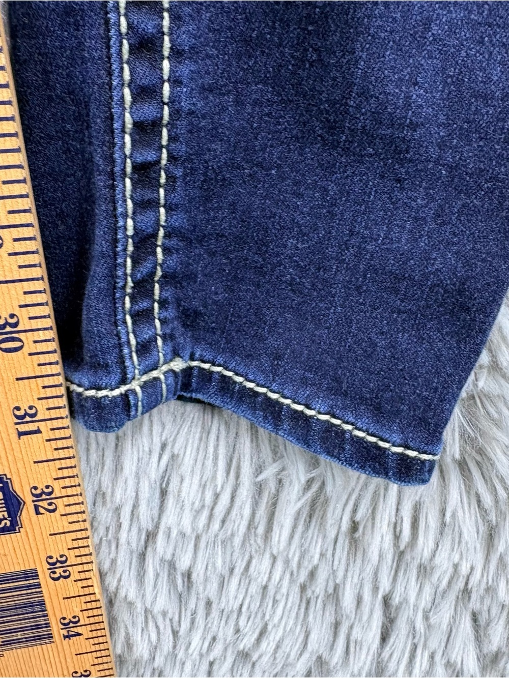 BKE Jeans Womens 24 Long Blue Stella Low Rise Skinny Dark Wash ABK1411 - Picture 7 of 11